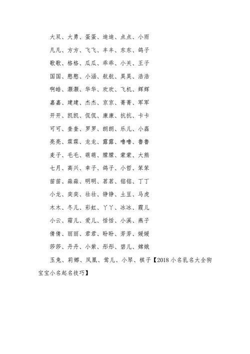 狗年7月出生女宝宝起名字 7月份出生的狗宝宝起名字