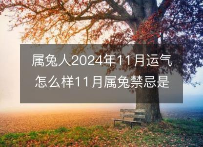 属兔人2024年11月运气怎么样11月属兔<font color='red'>禁忌</font>是什么