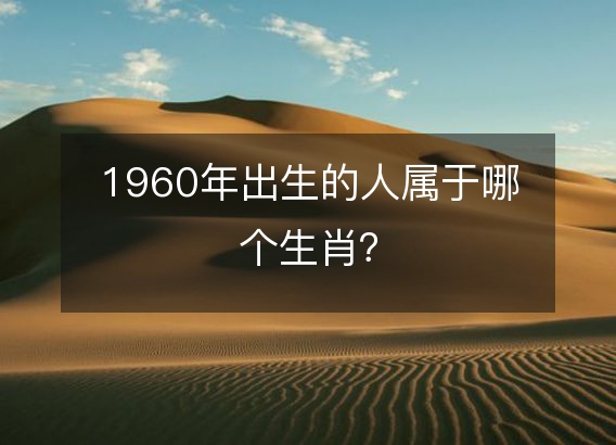 1960年出生的人属于哪个生肖？